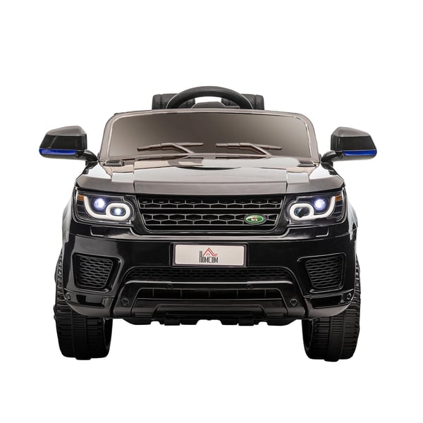 Elbil för barn, Svart/Metall, 2,4GHz fjärrkontroll, Musik, LED-lampor, 3-6 år