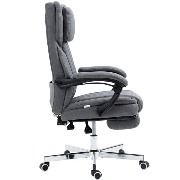 hierova toimistotuoli, ergonominen työtuoli, pellava, harmaa