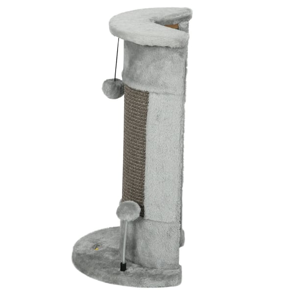Klösträd för katter, grå, 58 cm höjd, sisal