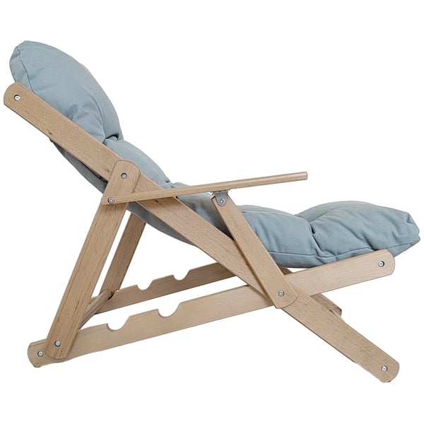 Korostustuoli, rentoutustuoli, säädettävä selkänoja, pyökkirunko, enintään 120 kg, vaaleanharmaa