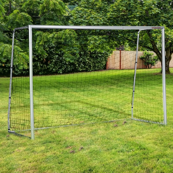 Fodboldmål B 300x120x200cm - Stål/PE, Grå
