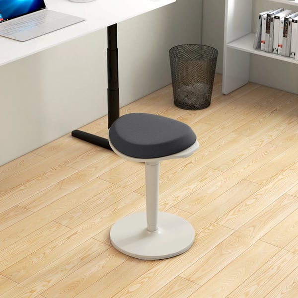 Ergonominen Toimistojakkara, Säädettävä Korkeus (56,5-71,5 cm), Kääntyvä Työtuoli, Mesh-verkkokangas, Harmaa