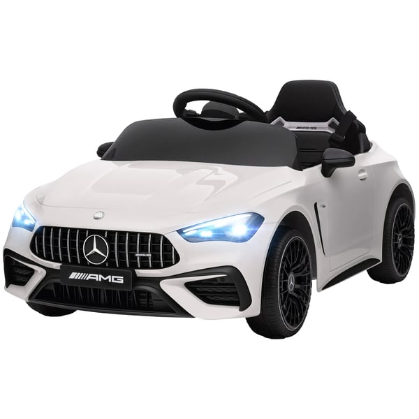 Barnens Elbil Mercedes Design 12V Motorer Vit Plast