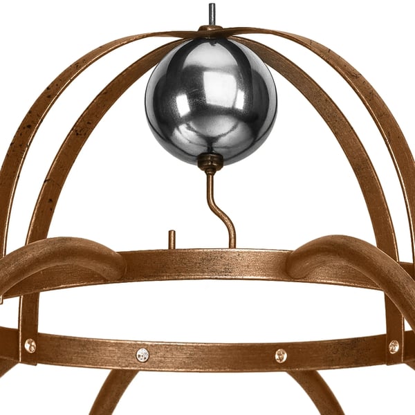 Rosenbue Keira - Havelspalier til klatreroser, pulverlakeret metal, brun, 200x200x270 cm
