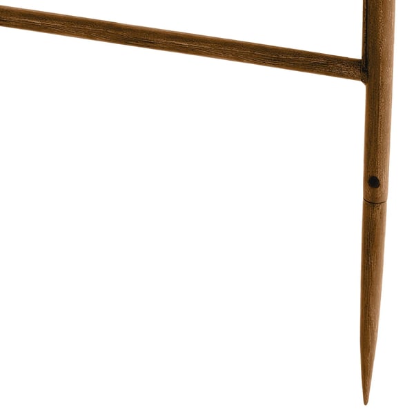 Rosenbue Keira - Havelspalier til klatreroser, pulverlakeret metal, brun, 200x200x270 cm