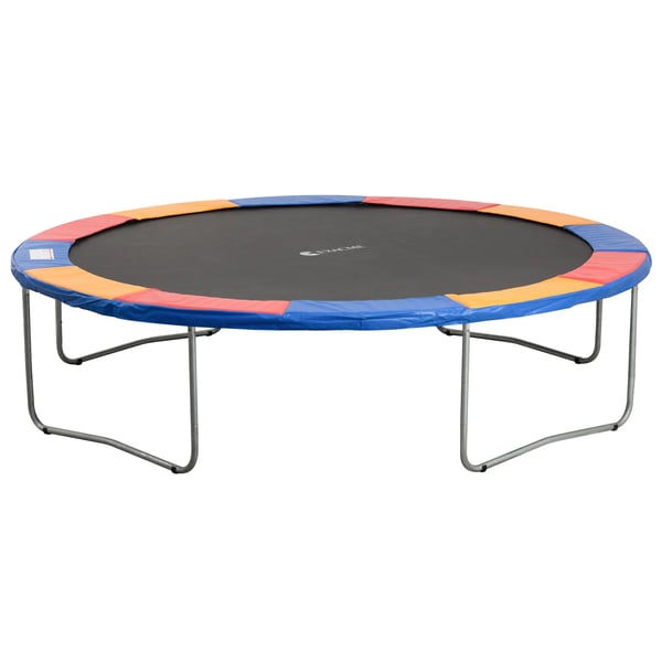 trampoliinin reunapehmuste Ø 366cm, 15mm paksu, PVC/PE, punainen/keltainen/sininen