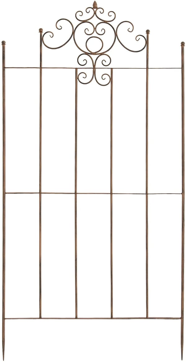 Paula-ryhmäristikko, antiikinruskea metalli, 86x170cm