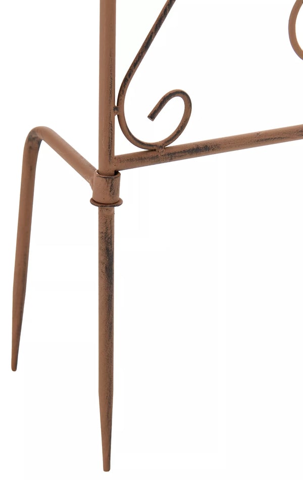Burgus köynnösritilä, antiikinruskea metalli, 122 cm