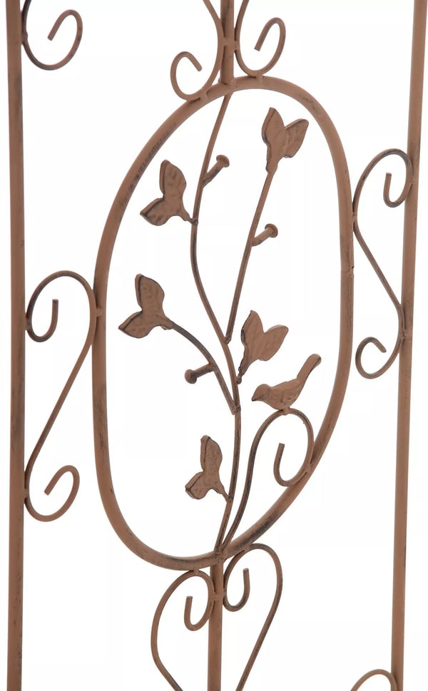 Burgus-ruusuteline, metallia, antiikkipatinointi, 2 kpl sarja, 122 x 35 cm