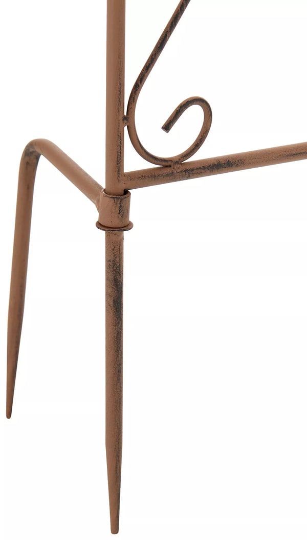 Burgus-ruusuteline, metallia, antiikkipatinointi, 2 kpl sarja, 122 x 35 cm