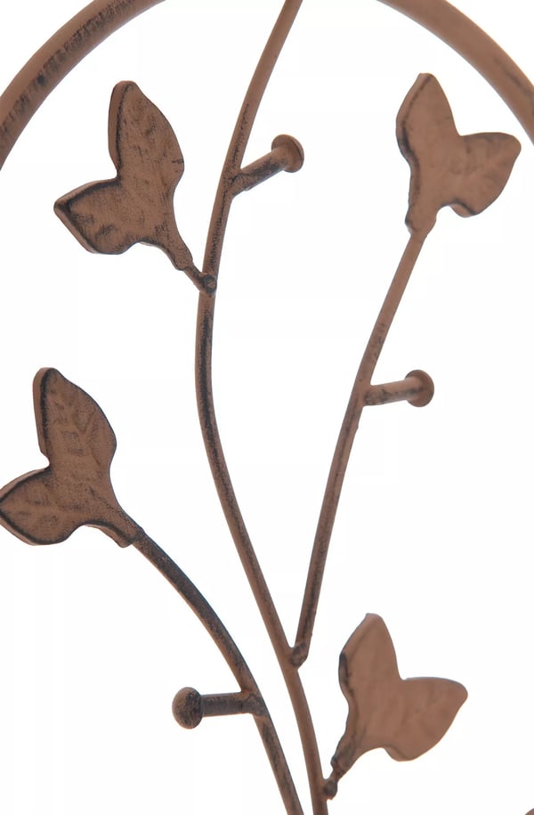 Burgus-ruusuteline, metallia, antiikkipatinointi, 2 kpl sarja, 122 x 35 cm