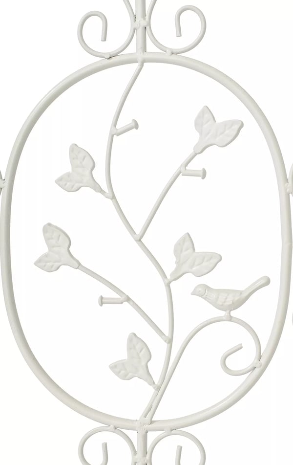 Sæt med 2 antikhvide Burgus havetremmer i metal til klatreplanter, 122 cm