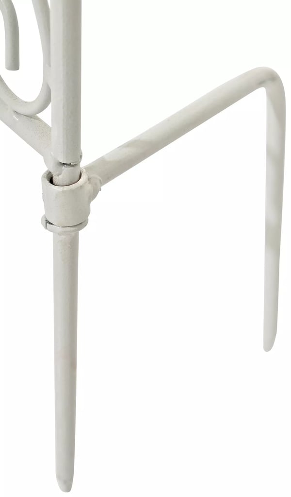 Sæt med 2 antikhvide Burgus havetremmer i metal til klatreplanter, 122 cm