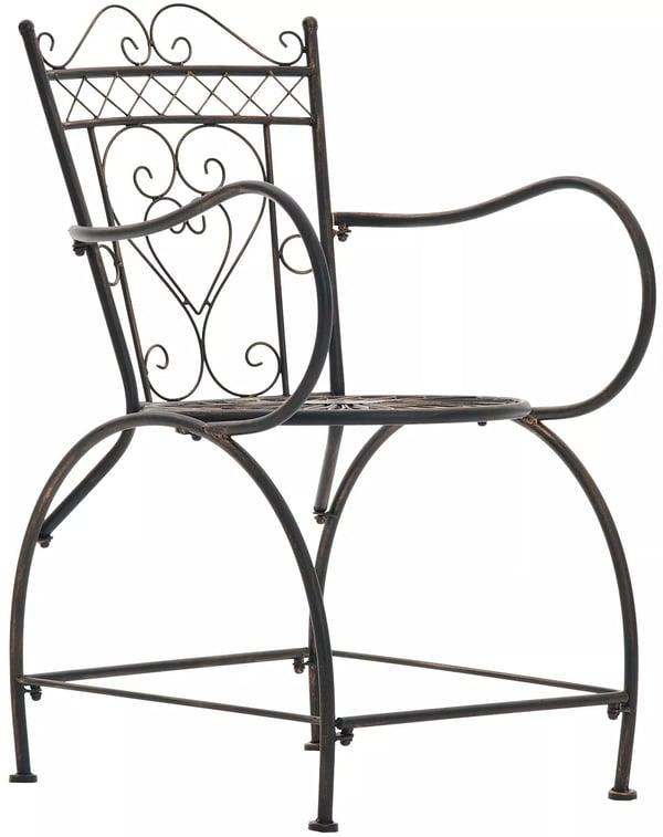 Sheela Håndlavet Havesofa i Bronze Metal med Antik Patina - 60 x 48 x 88 cm, 10 kg