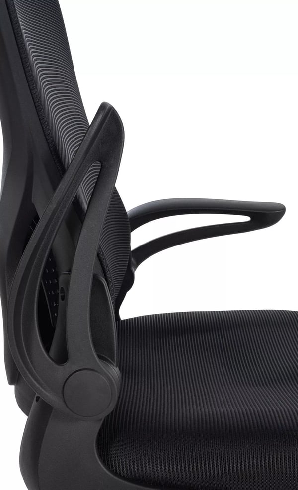 Toimistotuoli Hudson, Musta Verkko & Kangas, Muoviristikko, HDPE