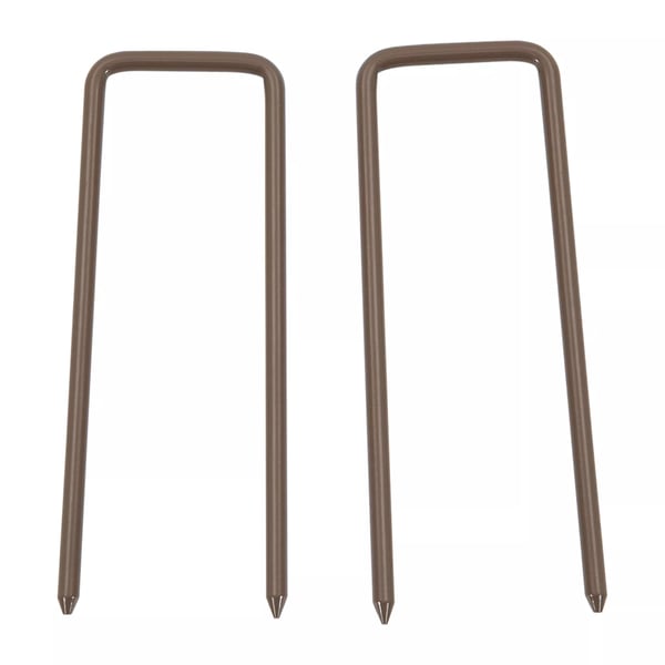 Outsunny saksegitter, udtrækkeligt 35-300 cm, ideelt til haven, aluminium, brun, H103,5 cm