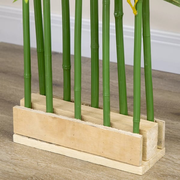 HOMCOM Kunstig Bambus Plante, 180 cm, Grøn Polyester, Dekoration til Hjem og Kontor