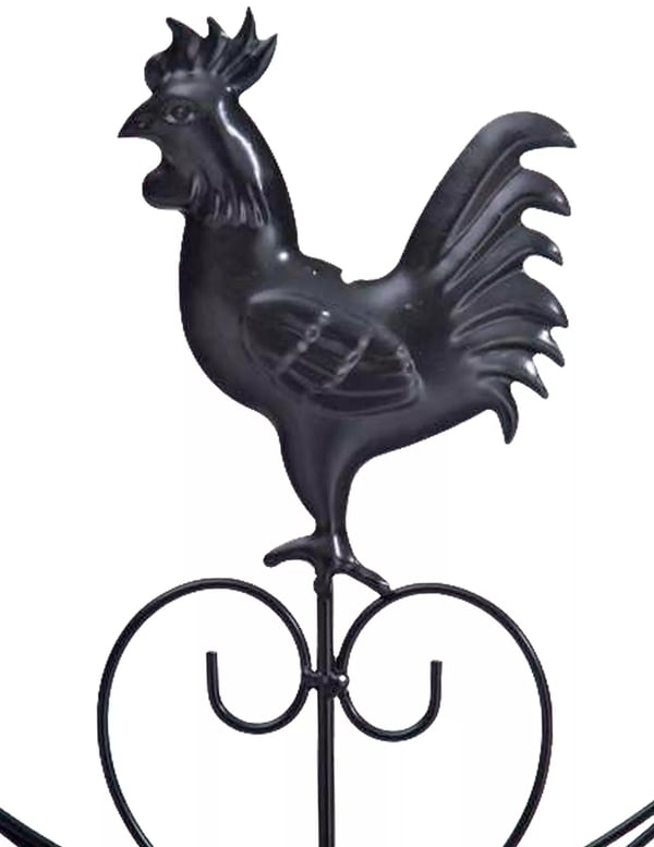 Mia Vikbar Metallhylla - Svart, 4 Hyllplan, Dekorativ Stående Organizer i Lantlig Stil för Vardagsrum, Kontor, Växter, Böcker (153cm)