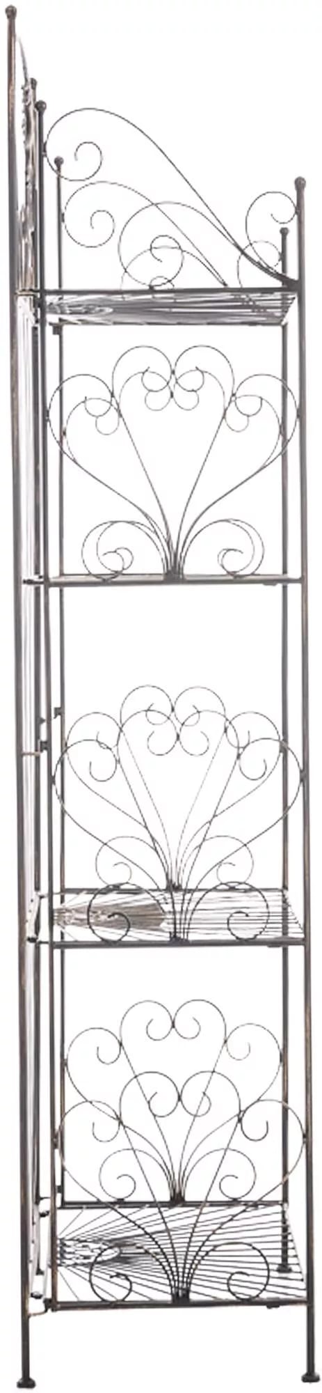 Lattiahylly Mia, metalli, pronssi, 153cm