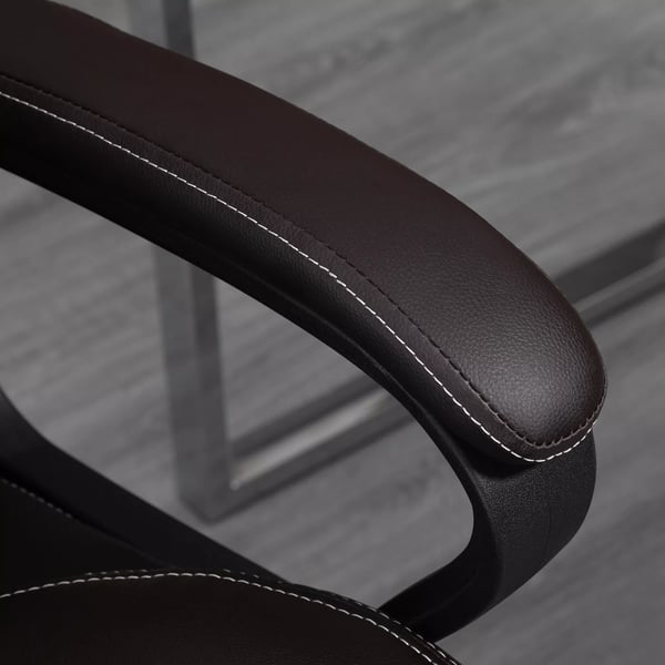 Vinsetto Ergonomisk Kontorstol med Massage - Kunstlæder, Brun