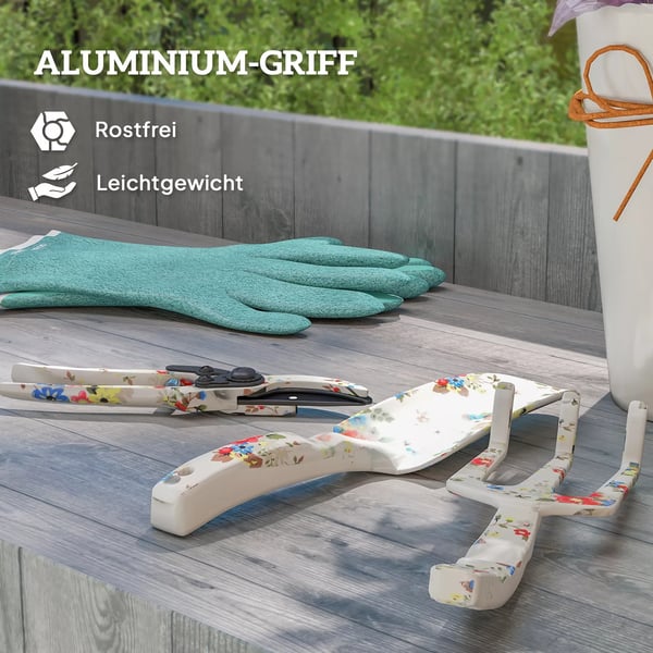 Outsunny Havev&rkt&jss&t 3 stk. - Aluminium/Metal, Multif&rvet