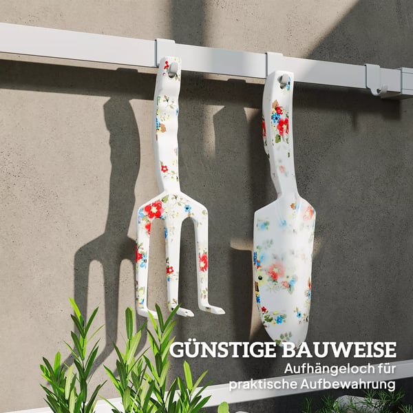 Outsunny Havev&rkt&jss&t 3 stk. - Aluminium/Metal, Multif&rvet