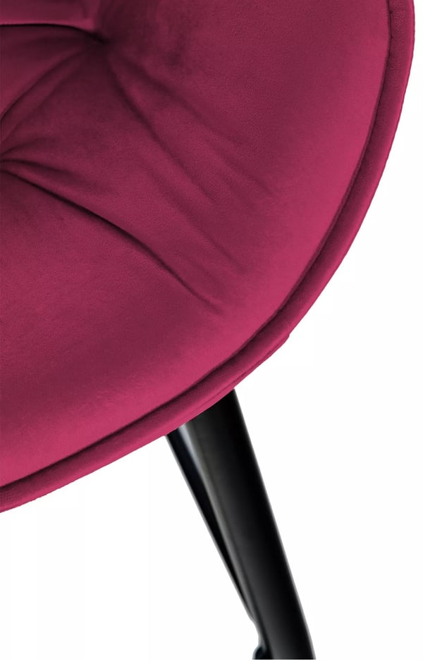 Gibson 76cm Lilla Fløjl Barstol med Metalramme