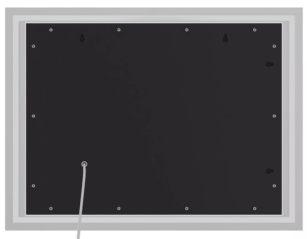Jaffrey 60x80cm badeværelsesspejl med LED-belysning, anti-dug, dæmpbar, IP44 klart glas