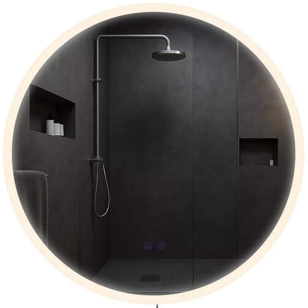 Laconia 70cm Pyöreä Kylpyhuoneen Peili Bluetoothilla ja LED-valolla