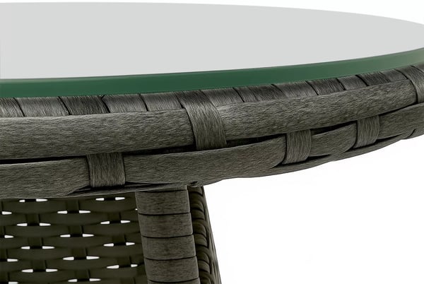 Fireda Loungetuolisetti, 3 osainen, PE-rottinki, Muovi,Heather Grey