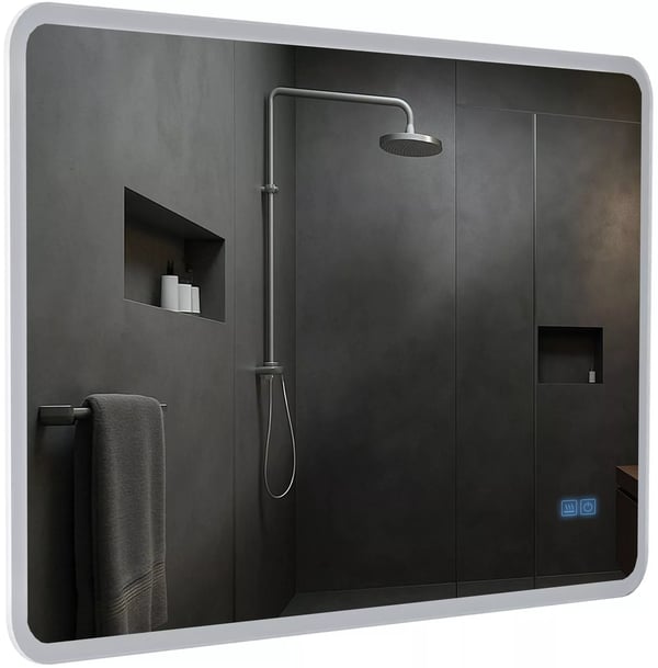 Kylpyhuoneen peili LED-valolla ja Bluetoothilla, 70x100 cm