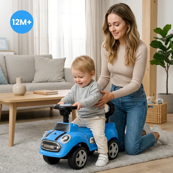 Gåbil Push Walker GO GO Fashion Blå