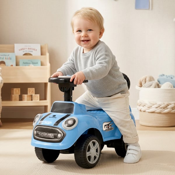 Gåbil Push Walker GO GO Fashion Blå