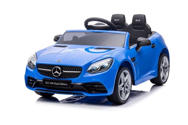 Mercedes Benz SLC300 Yksi sähköauto lapsille, sininen Sun Baby