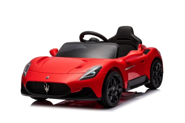 Maserati GT Cabrio Yksi sähköauto lapsille pilotti MP3 LED punainen Sun Baby