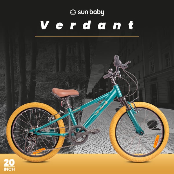 20 tuuman pojan kevyt MTB-pyörä Shimano 6 vaihteella vaimennin VERDANT Rowan SHOX