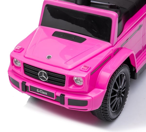 Työntövaunu lapsille lasten auto Mercedes Benz G vaaleanpunainen Sun Baby