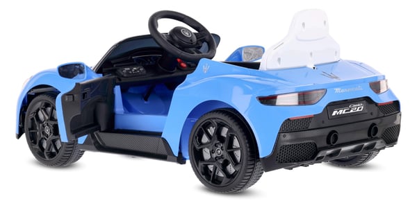 Sun Baby batteridriven bil för barn Maserati GT Cabrio 12V, fjärrkontroll, LED, MP3/USB/Bluetooth, blå