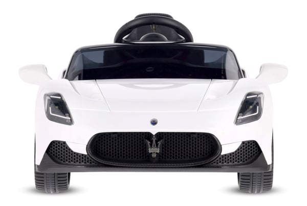 Sun Baby batteridriven bil för barn Maserati GT Cabrio 12V, fjärrkontroll, LED, MP3/USB/Bluetooth, vit