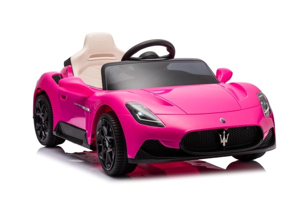 Maserati GT Cabrio Yksi sähköauto lapsille pilotti MP3 LED vaaleanpunainen Sun Baby