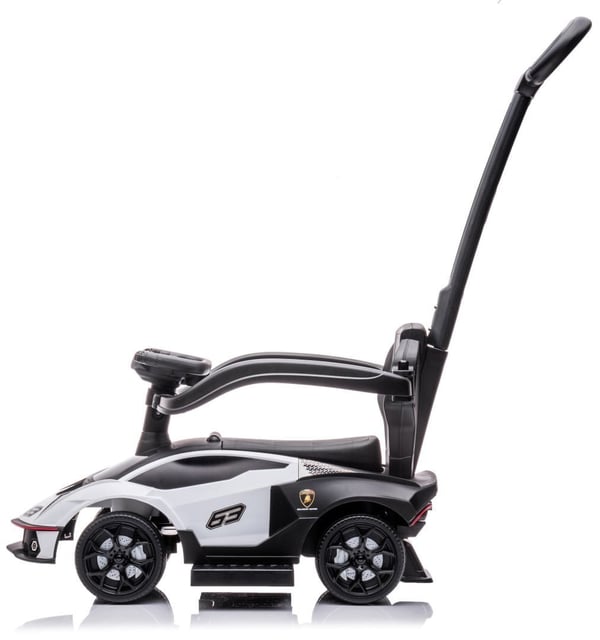 Sun Baby gåbil med push-handle Lamborghini Essenza SCV12, vit, 12m+, upp till 25 kg