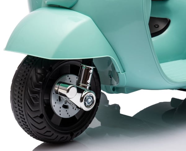Sähköskootteri lapsille Sähkömoottoripyörä Vespa 35W selkänojalla, minttu Sun Baby