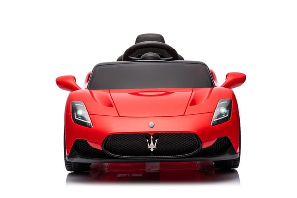 Maserati GT Cabrio Yksi sähköauto lapsille pilotti MP3 LED punainen Sun Baby