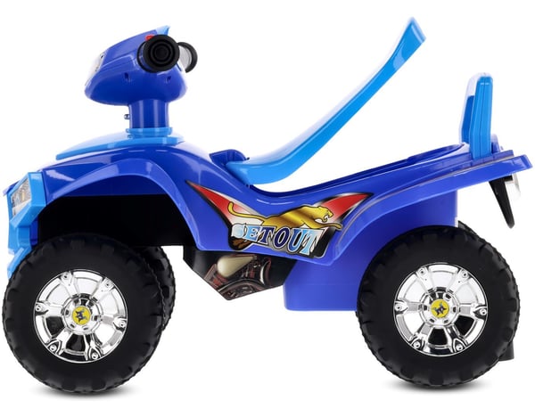Sun Baby quadgåstol för barn, blå - ljud och ljus, 12 mån+, maxvikt 25 kg, förvaringsfack
