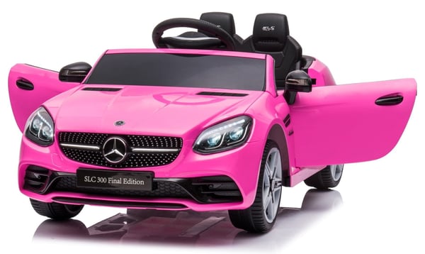 Batteridriven Bil Mercedes Benz SLC300 Cabrio Åkbil med Fjärrkontroll Rosa