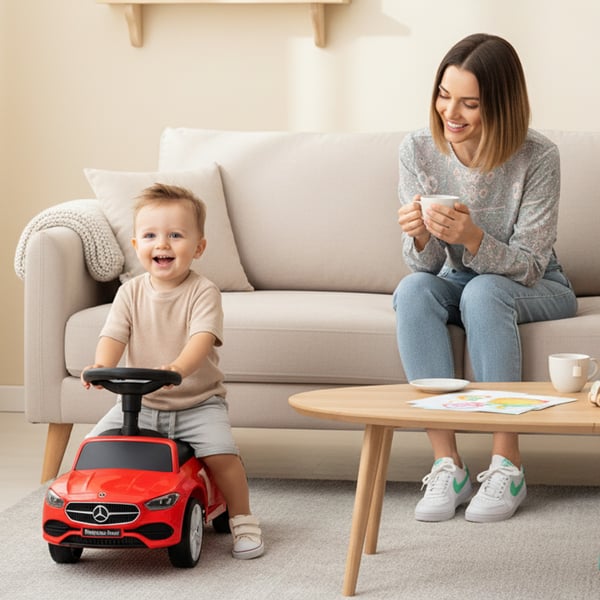 Sun Baby Gåbil Mercedes C-Klasse – Rød