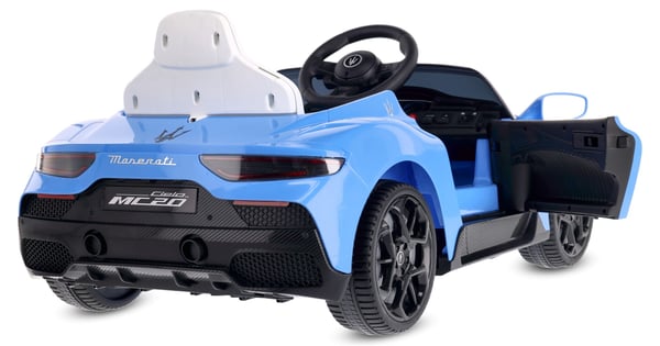 Sun Baby batteridriven bil för barn Maserati GT Cabrio 12V, fjärrkontroll, LED, MP3/USB/Bluetooth, blå
