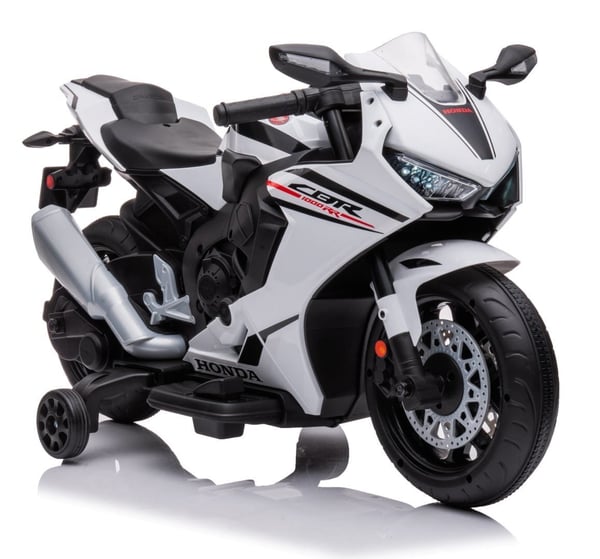 Lasten sähkömoottoripyörä Honda CBR 1000RR, valkoinen Sun Baby
