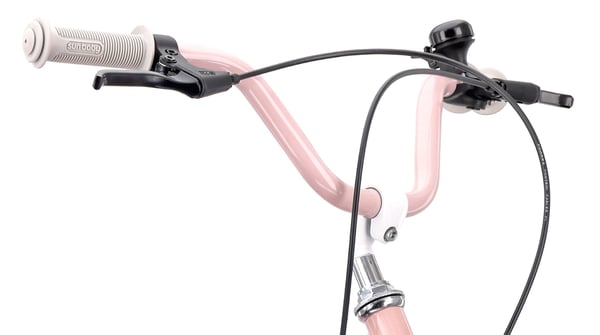 Heart Bike Flickcykel för en flicka 20 tum, 6 till 10 år, v-broms, kuggstång, barncykel för pojkar (Silver Moon - Rosa)