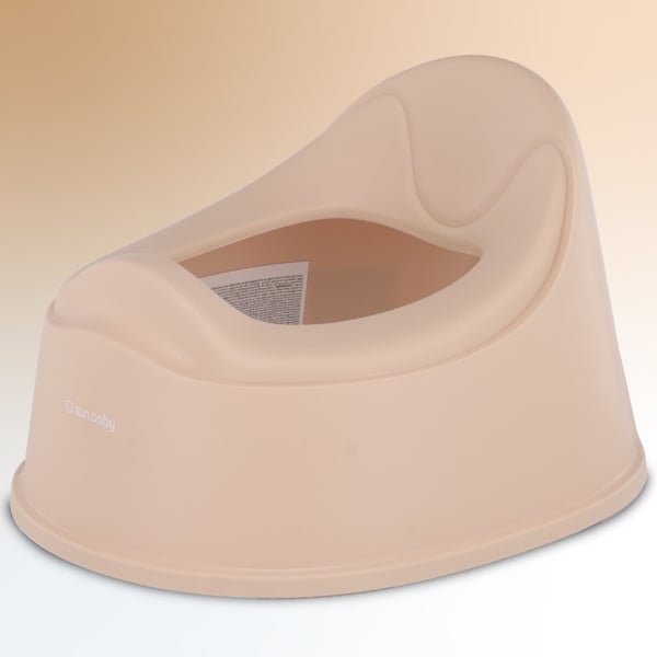 Sun Baby lapsen potta liukumaton, irrotettava sisäosa, ergonominen selkänoja, beige-valkoinen
